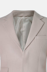 Notch Collar Long Coat In Wool