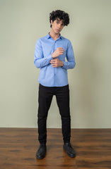 Sky Popline Full Sleeve Shirt