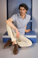Half Sleeves Stripe Shirt