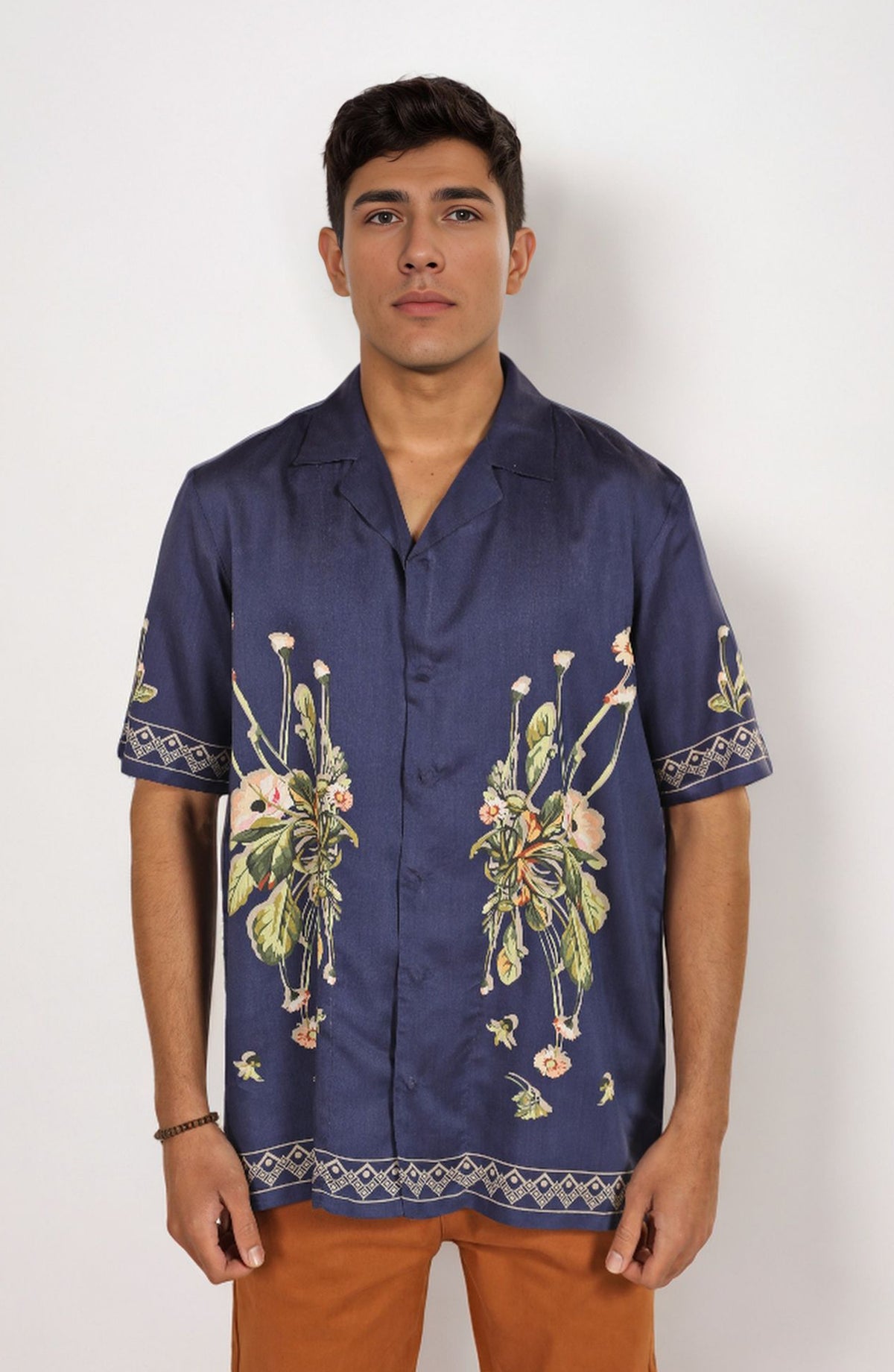 Printed Rever Collar Shirt