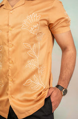 Floral Embroidered Shirt
