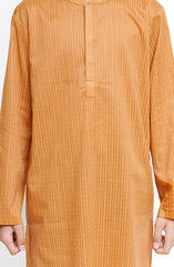 Boys Printed Round Neck Kurta