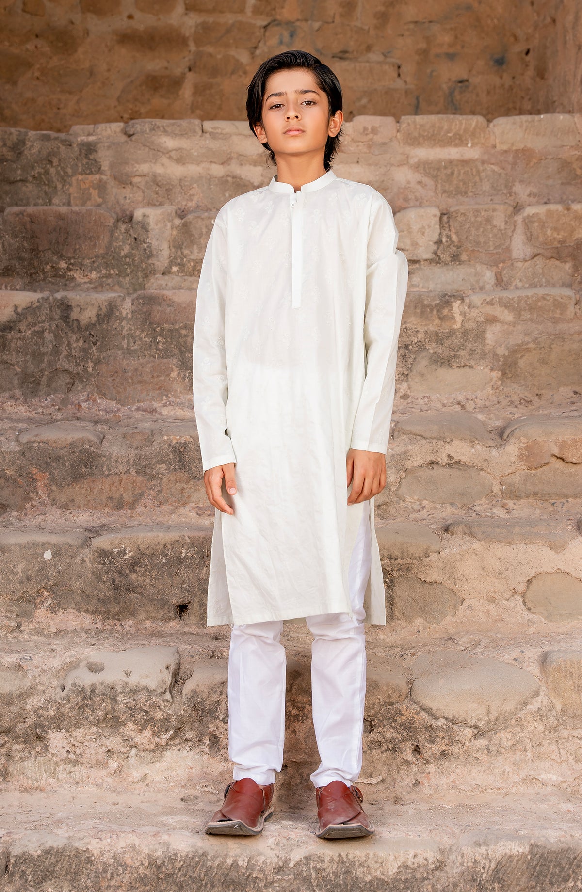 Boys Shiffili Emb Kurta
