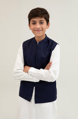 Boys Tropical Waist Coat-SBWC701125