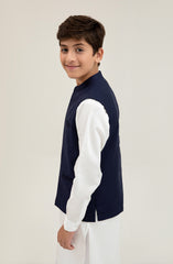 Boys Tropical Waist Coat-SBWC701125