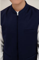 Boys Tropical Waist Coat-SBWC701125