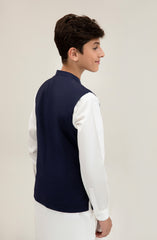 Boys Tropical Waist Coat-SBWC701125