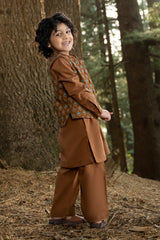 Printed Waist Coat 3Pcs Infant