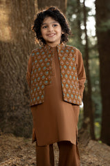 Printed Waist Coat 3Pcs Infant