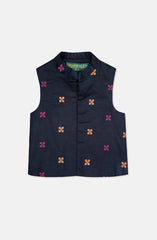 Emb Waist Coat 3Pc Infant Suit