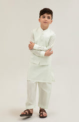 Embroidered Waist Coat 3 Piece Infant Suit - SIS706125