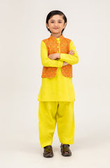 Printed Waist Coat 3 Piece Infant - SIS723125