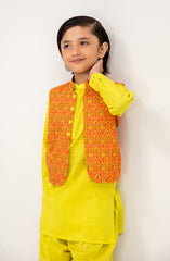 Printed Waist Coat 3 Piece Infant - SIS723125