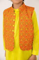 Printed Waist Coat 3 Piece Infant - SIS723125