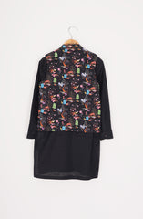 Printed Waist Coat 3Pc Infant Sui-SIS801225