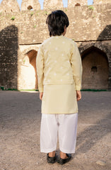 3 Pcs Kurta Shalwar Waist Coat