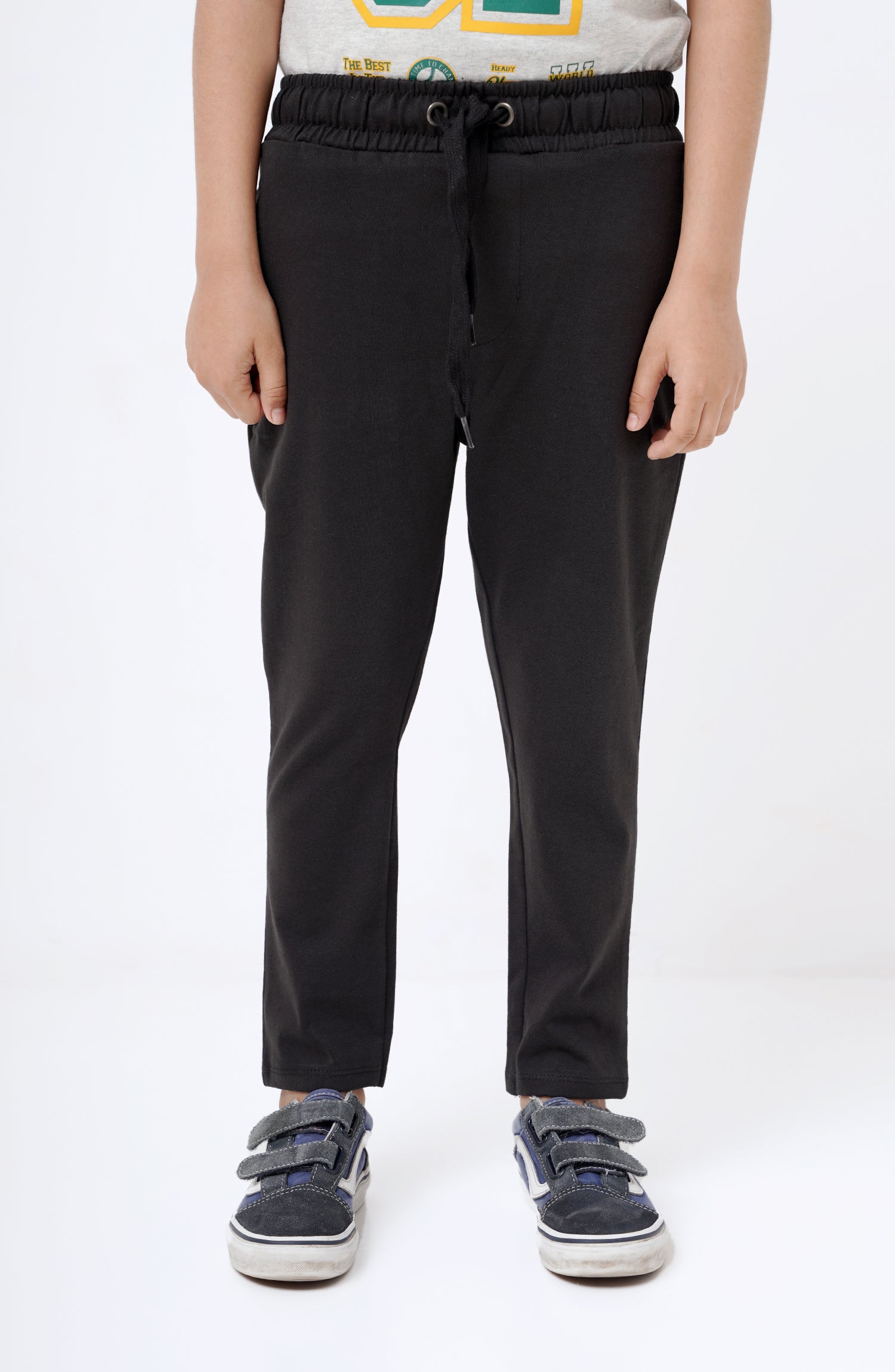 IBKT905C324 KNIT LIGHT BLUE TROUSERS IN FR BLACK Leisure Club Official