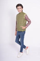 Boys Quilted Gilet