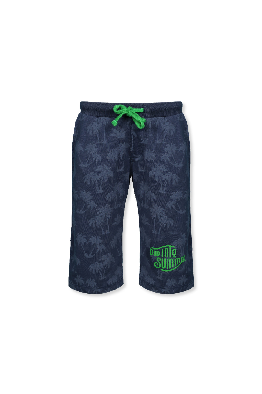 Palm Tree Printed Knit Shorts