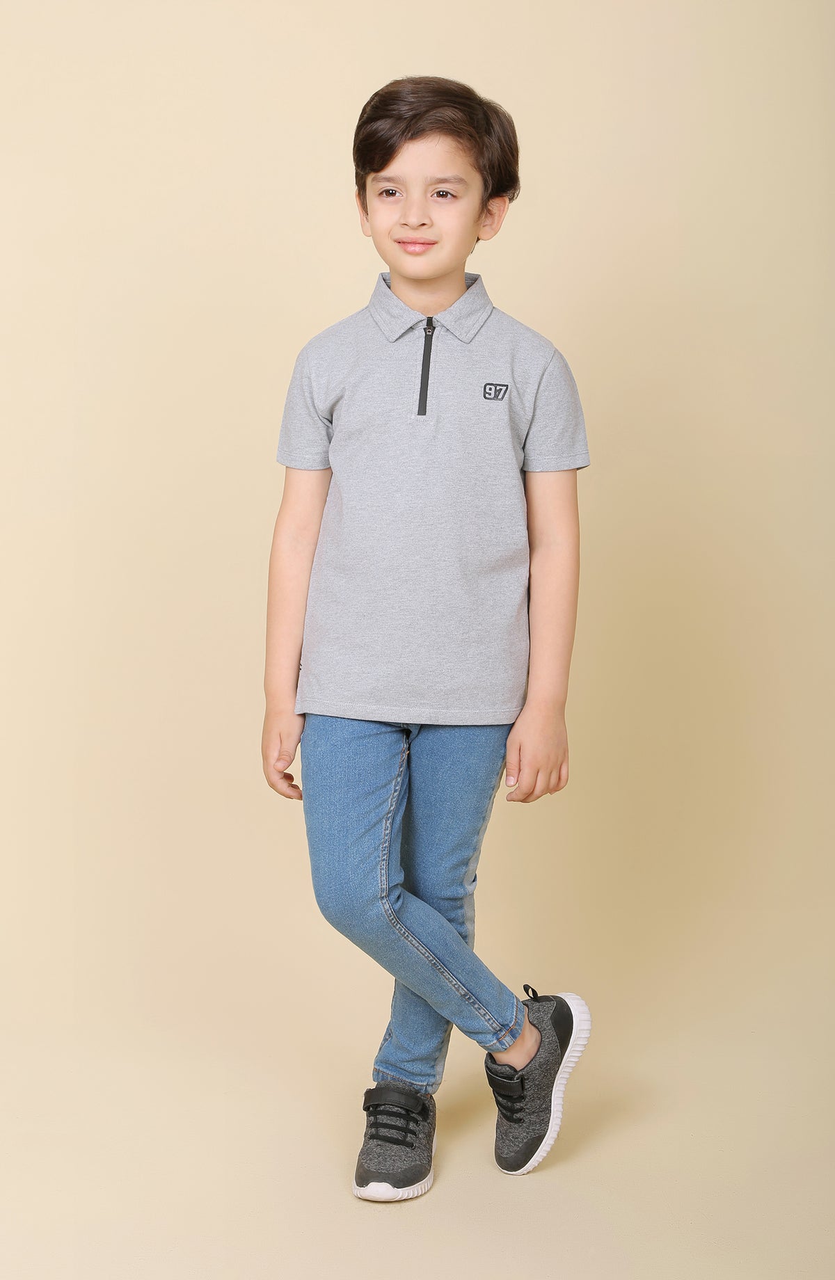 97 Pique Polo-Grey