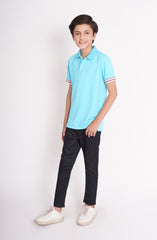 Printed Pique Polo