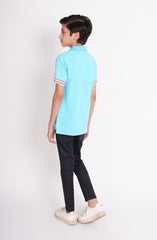 Printed Pique Polo