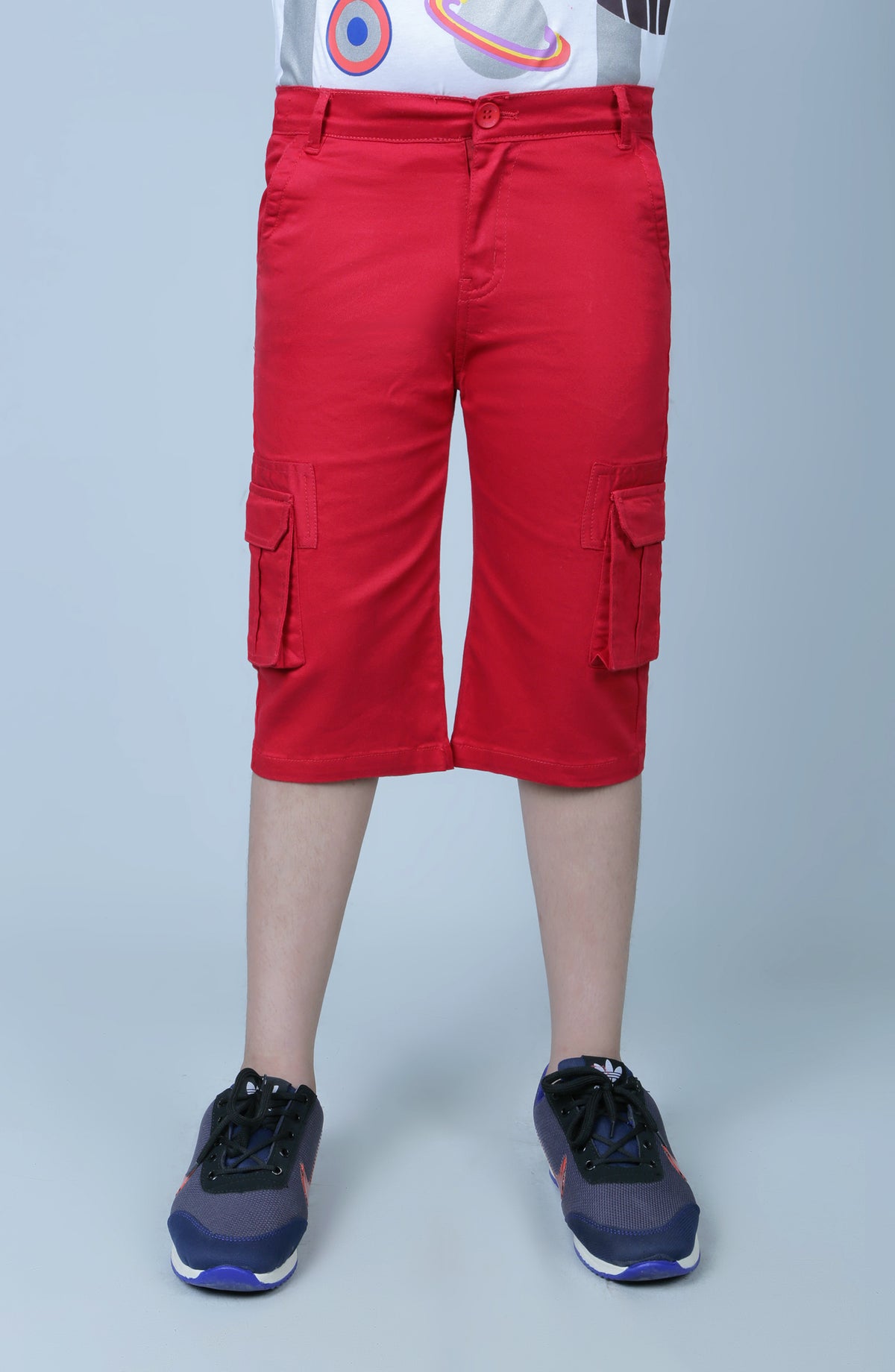 Cargo Shorts-Red