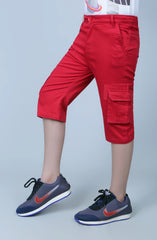Cargo Shorts-Red