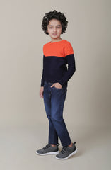 Color Block Knitted  Jumper