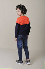 Color Block Knitted  Jumper