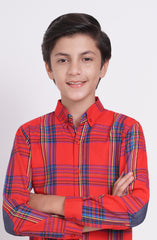 Boys Yarn Dyed Flannel Shirt