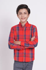 Boys Yarn Dyed Flannel Shirt