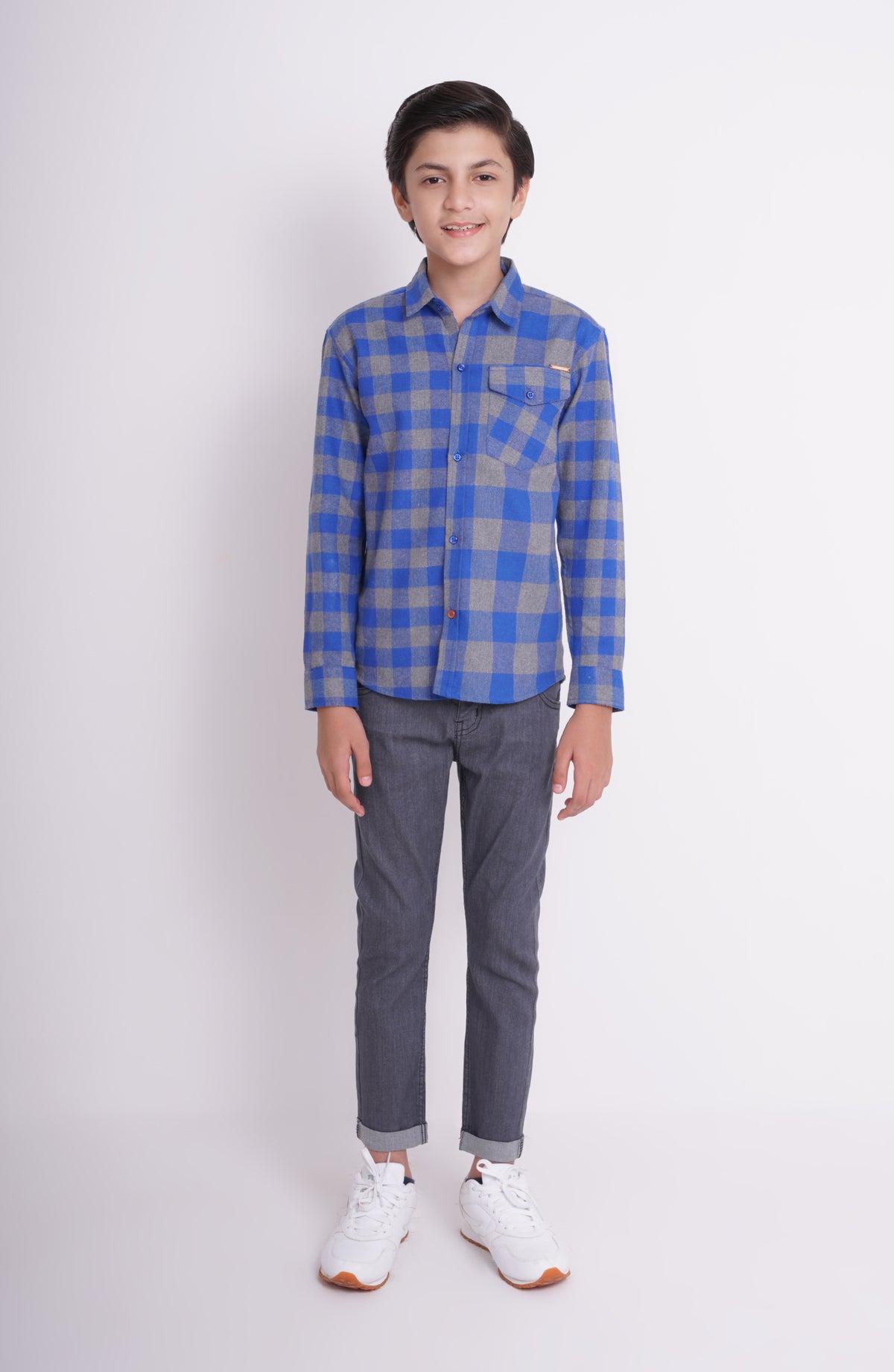 Boys Yarndyed Flannel Shirt