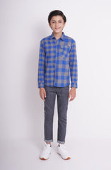 Boys Yarndyed Flannel Shirt