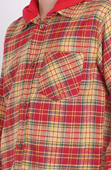 Boys Hooded Check Shirt