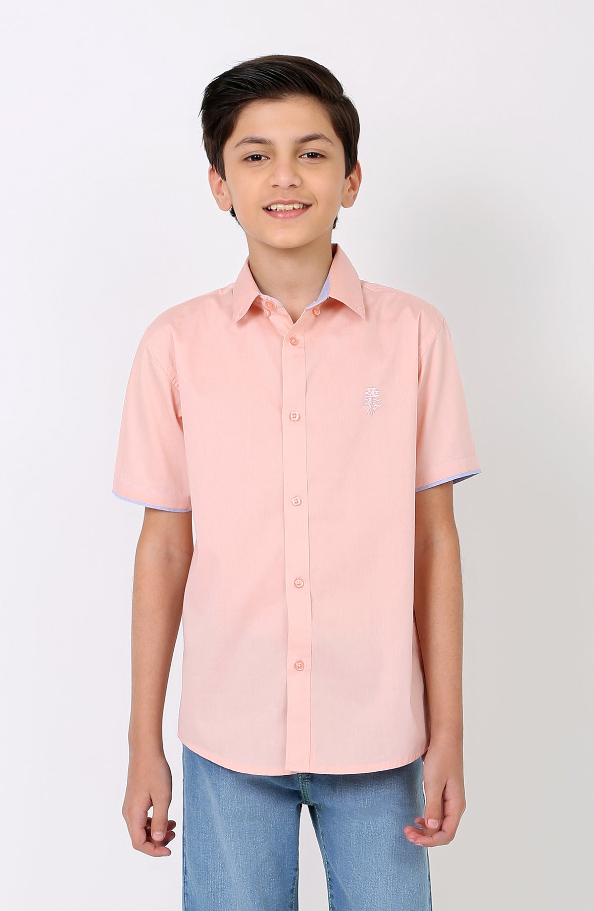 Half Sleeve Emb Shirt
