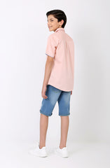Half Sleeve Emb Shirt