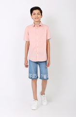 Half Sleeve Emb Shirt