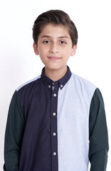 Colar Block Oxford Shirt