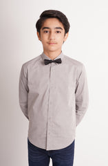 Printed Bow Shirt