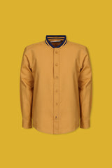 Knit Ban Color Shirt