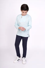 Round Neck Linen Shirt