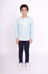 Round Neck Linen Shirt