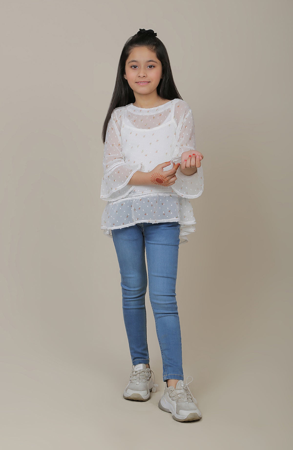 Printed Chiffon Top