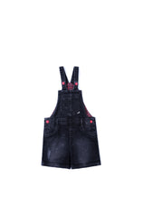 Dull Stretch Dungaree-Black
