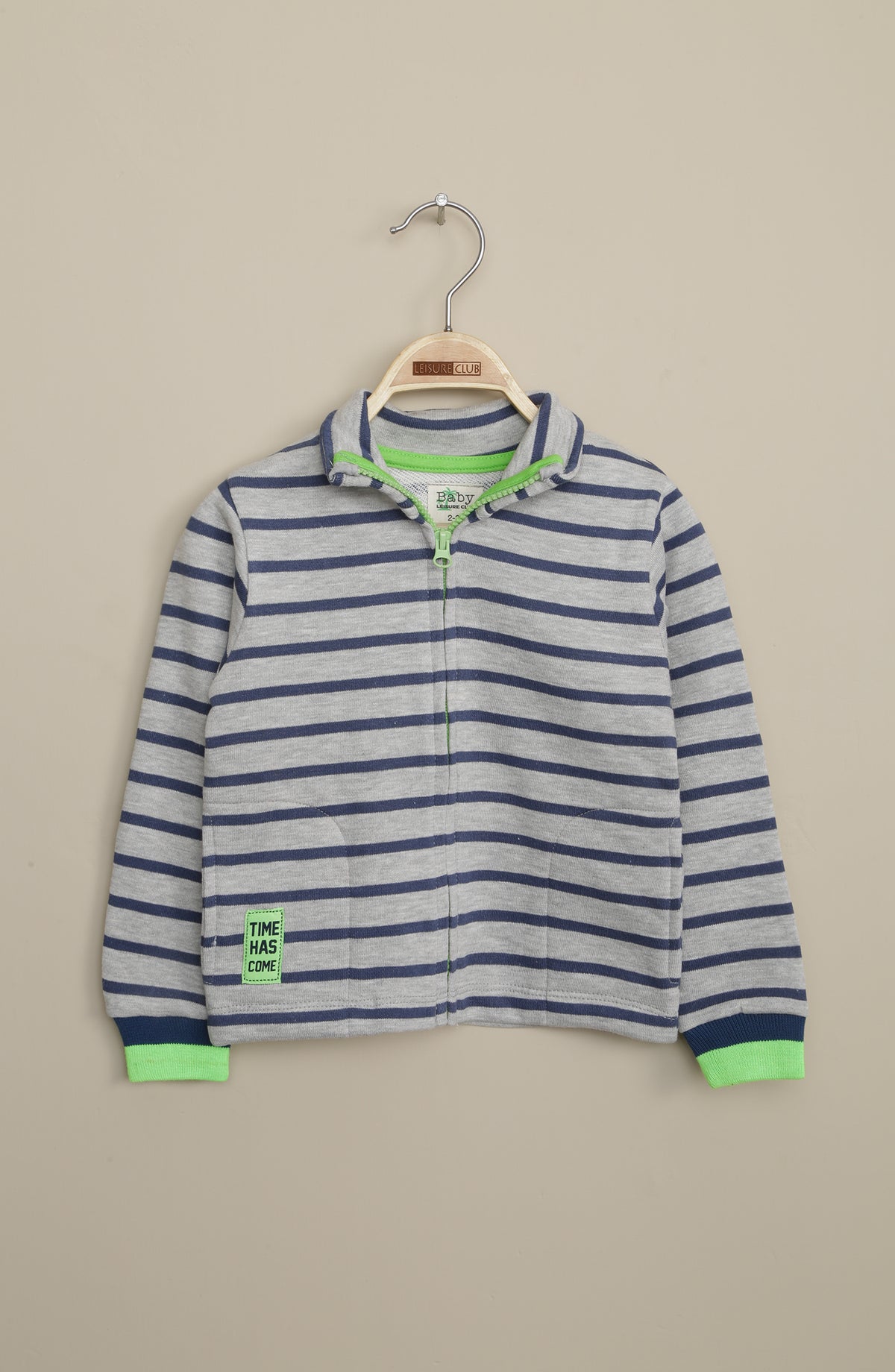 Yarn Dyed Mock Neck Zipper