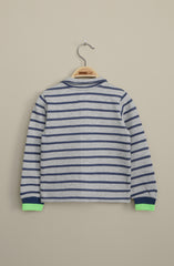 Yarn Dyed Mock Neck Zipper