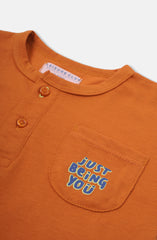Drop Shoulder Henley