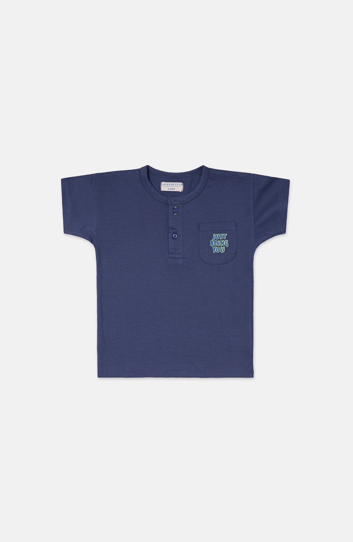 Drop Shoulder Henley
