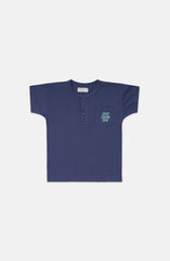Drop Shoulder Henley